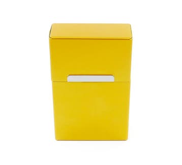 Aluminium sigarettendoosje - Geel, Verzenden, Nieuw, Tabaksdoos of Verpakking