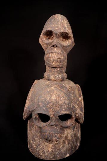 Dansmasker - Tiv Helm Masker - 56 cm - Nigeria