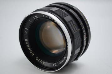 Minolta Auto Rokkor-PF 55mm 1:1.8 Cameralens, Nieuw