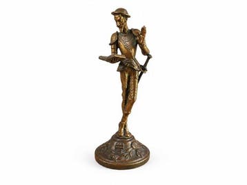 Figuur - Statuette, Soviet Bronze & Brass Don Quixote, Antiek en Kunst