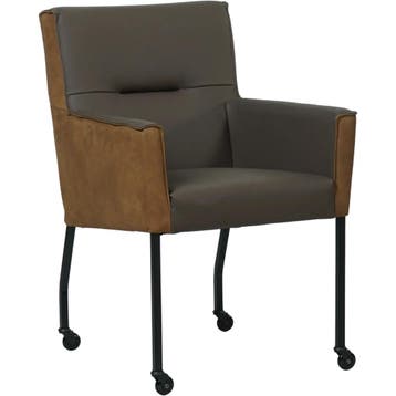 Leren eetkamerstoel Lucky Duo, Ophalen of Verzenden, Nieuw, Leer, Bohemian, Industrieel, Modern, Scandinavisch