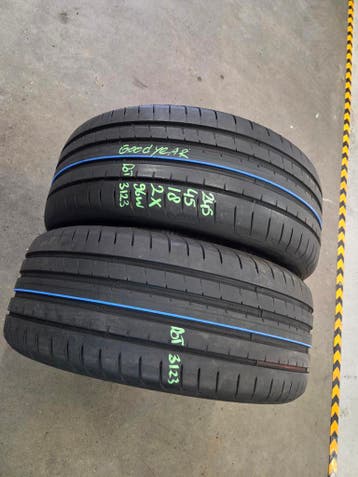 245/45/18 96W GOODYEAR GOODYEAR ZOMERBANDEN 6,4MM PROFIEL 2X, Ophalen, 18 inch, Band(en), Personenwagen