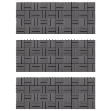 vidaXL Terrastegels 30 st 30x30 cm massief acaciahout, Verzenden, Nieuw