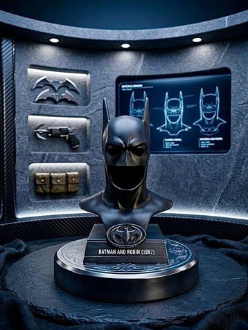 Batman & Robin (1997) – Batman (George Clooney) Cowl Mask, Nieuw