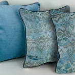 New set of four cushions. Two of them made with Jim Thompson