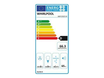Whirlpool AKR559/3IX - Wandschouw afzuigkap - Roestvrij, Verzenden, Zo goed als nieuw