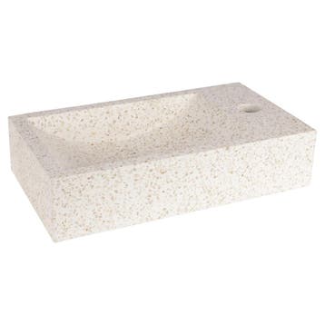 Fontein Differnz Hura L Terrazzo 40x22x9 Cm Beige, Ophalen of Verzenden, Nieuw, Overige typen