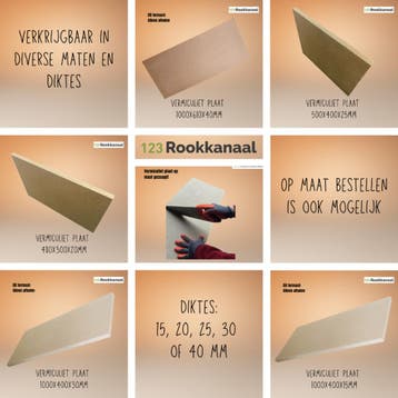 Vermiculiet plaat erg voordelig en ook op maat, Ophalen of Verzenden, Nieuw, Hout, Vrijstaand