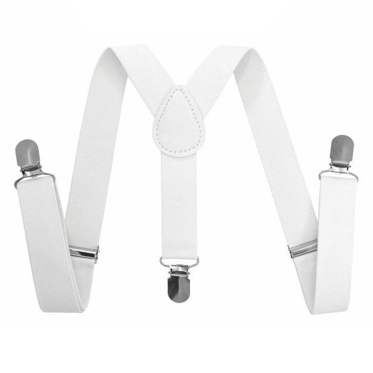 Fako Fashion - Kinder Bretels - Effen - 65cm - Wit, Kinderen en Baby's, Kinderkleding | Overige, Verzenden
