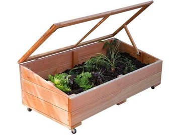 Veiling - 2x Verrijdbare Moestuinbak met plexiglas deksel 10, Nieuw
