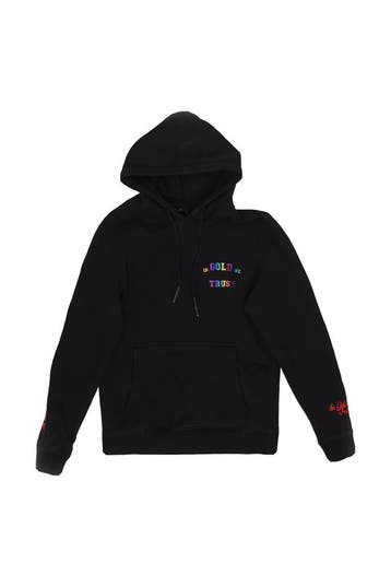 In Gold We Trust Hoodie in maat S Zwart, Kleding | Heren, Verzenden, Zo goed als nieuw, Zwart, In Gold We Trust