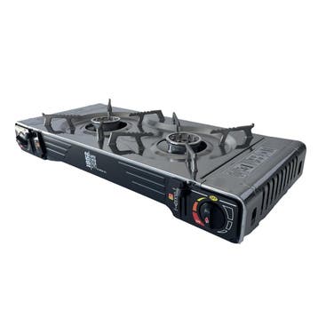 2-Pits Gaskomfoor 5Kw Cartridge Model met Gratis Bakplaat, Ophalen of Verzenden, Nieuw