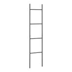 [en.casa] Handdoekrek Bodø 176x38x2 cm staal zwart, Verzenden, Nieuw