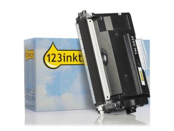 Veiling - 123inkt huismerk vervangt Brother TN-3430 toner zw, Nieuw