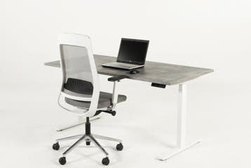 Zit sta bureau YOUP02 wit-beton grijs 120x80, Ophalen of Verzenden, Nieuw in verpakking