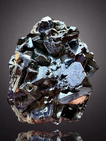 Glanzende galena, topkristallen Mineralencollectie - Hoogte: