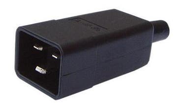Ratio Electric C20 Mannelijke Stekker 16A Zwart - 70257, Verzenden, Nieuw, Overige typen