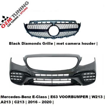 E63 Voorbumper | E-class | W213 S213 C238 | 2016-2020| Black, Auto-onderdelen, Ophalen of Verzenden, Nieuw, Mercedes-Benz, Bumper