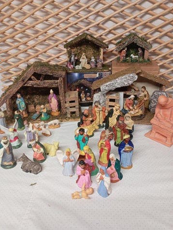 Kerstdecoratie (40) - Hout, Keramiek, Terracotta, Nieuw