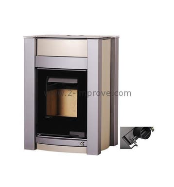 Aquaflame Vario Kalmar cv-houtkachel Gebroken wit metallic, Verzenden, Nieuw