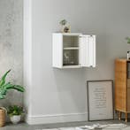 Metalen wandkast Burlöv 50x33x35 cm wit [en.casa], Huis en Inrichting, Kasten | Wandmeubels, Verzenden, Nieuw