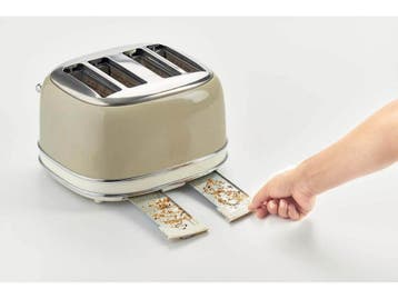 Ariete 0156 - Retro Broodrooster - 4 Sneden - Vintage Beige, Witgoed en Apparatuur, Broodroosters, Verzenden, Zo goed als nieuw