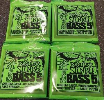 Ernie Ball 2836 - 5 Sets Bass Strings for 5-String - -, Nieuw