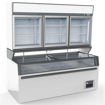 Wandvriezer | Wit | -18°C | Geforceerd | 3 Schappen | 1.32kW, Zakelijke goederen, Verzenden, Nieuw in verpakking