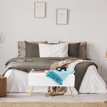 2dekans | zitbank met opbergruimte - 39,5 x 79,5 x 39,5 cm -, Ophalen of Verzenden, Zo goed als nieuw