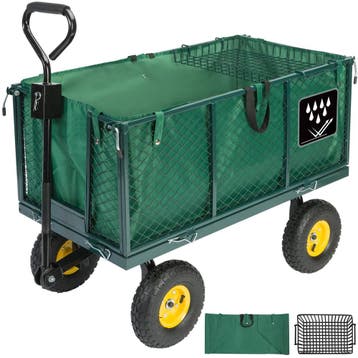 Transportwagen 550 kg Groen 110x75x52cm met 4 luchtbanden..., Verzenden, Nieuw