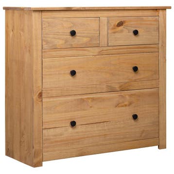 vidaXL Dressoir Panama Range 80x40x83 cm grenenhout, Verzenden, Nieuw, Grenenhout, Minder dan 50 cm