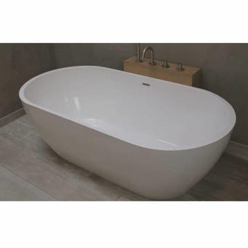 Vrijstaand Bad Luca Sanitair Vasca 160x80x54cm Solid Surface, Ophalen of Verzenden, Nieuw