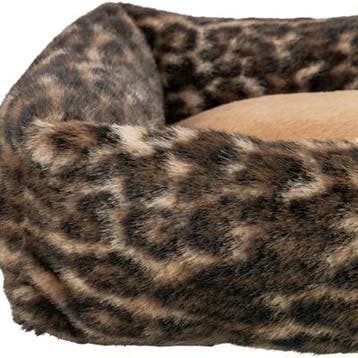 Hondenmand Trixie Leo Hoekig Panterprint Bruin – Luxe Plu., Dieren en Toebehoren, Verzenden, Nieuw