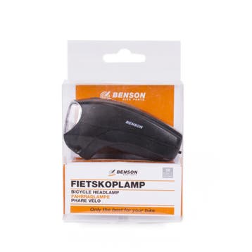 Benson Fietskoplamp - 5 LEDs - Zwart - Inclusief Batteri..., Ophalen of Verzenden, Nieuw