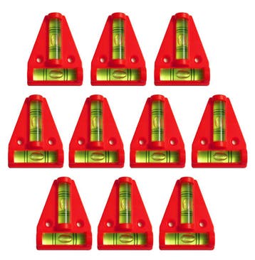 Set van 10 kruiswaterpassen met schroefgaten (rood), Ophalen of Verzenden, Nieuw