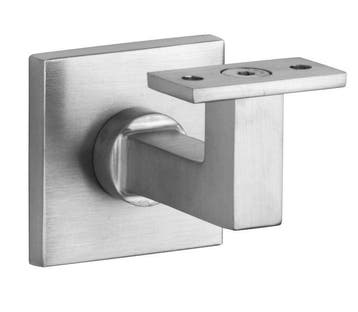 Leuninghouder Bauhaus M10 vlak mat nikkel ongelakt, Verzenden, Nieuw
