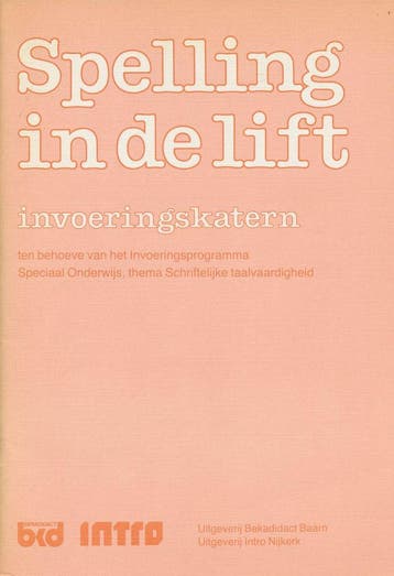 Spelling in de Lift invoeringskatern, Verzenden, Nieuw