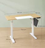 Zit-Sta Bureau 120 cm Elektrisch – Met Geheugen en Organizer, Verzenden, Nieuw
