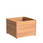Hardhouten plantenbak Sevilla 80x80x57,4cm - Met bodem, Tuin en Terras, Vierkant, Nieuw, 60 tot 100 cm, 30 tot 60 cm