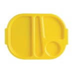 Olympia Kristallon dienbladen met vakken 32,2x23,6cm geel, Verzenden