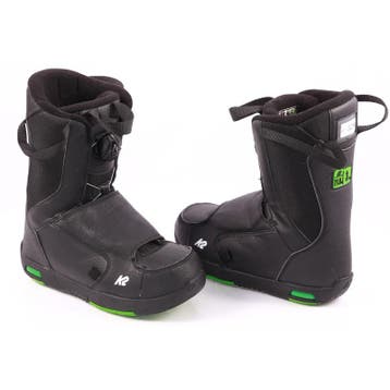 33 kinder snowboard schoenen K2 VANDAL, BOA, BLACK/green (TO, Verzenden, Gebruikt