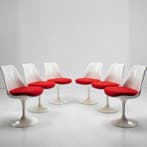 Knoll - Eero Saarinen - Stoel (6) - Tulpstoel - Aluminium,, Antiek en Kunst