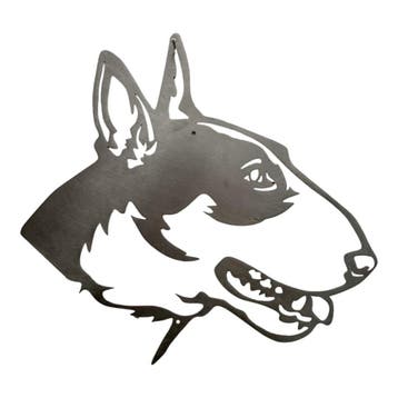 Tuindecoratie Bull Terrier | 40.0 cm x 29.0 cm, Verzenden, Nieuw