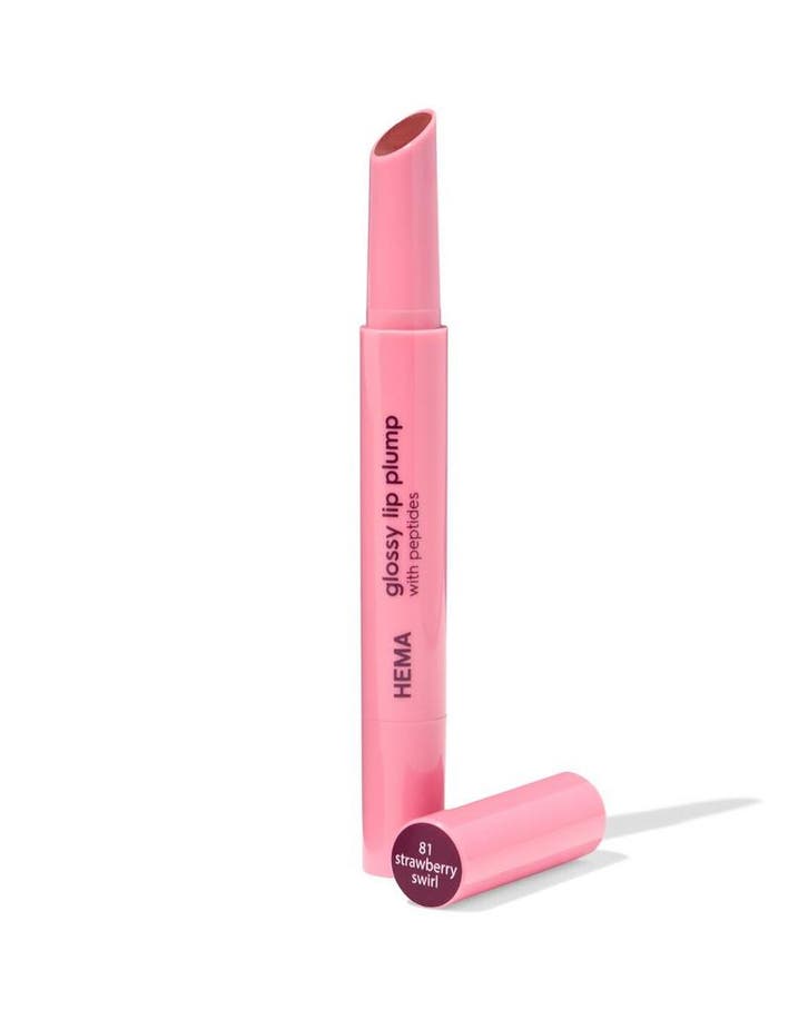 HEMA Glossy lipplump 81 strawberry swirl, Sieraden, Tassen en Uiterlijk, Uiterlijk | Cosmetica en Make-up, Nieuw, Verzenden