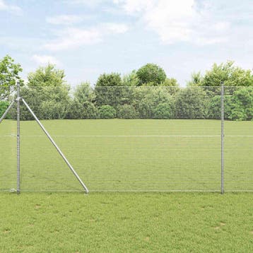 vidaXL gelast draadhek met grondpennen 50 x 1,5 m, Verzenden, Nieuw, IJzer
