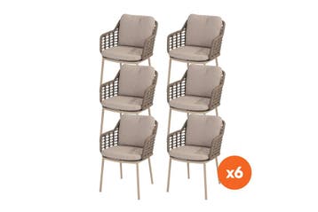 Set van 6 - Taste by 4SO Taste Puglia dining tuinstoel -, Verzenden, Nieuw, Overige materialen