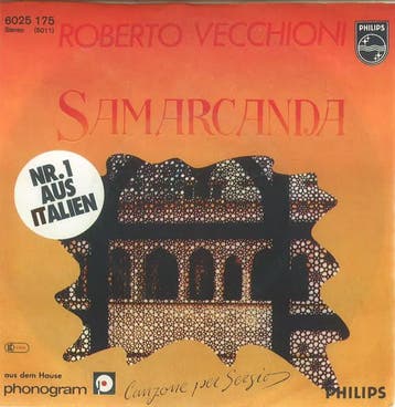 Single vinyl / 7 inch - Roberto Vecchioni - Samarcanda, Verzenden, Zo goed als nieuw, 7 inch, Pop