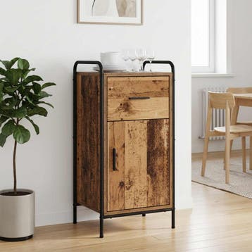 vidaXL Dressoir Oud hout 97 x 33 x 81 cm Bewerkt hout, Verzenden, Nieuw, Overige houtsoorten, Minder dan 50 cm