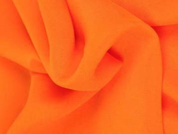 Chiffon stof - Oranje - Per 15 of 50 meter, Hobby en Vrije tijd, Stoffen en Lappen, 120 cm of meer, Oranje, Ophalen of Verzenden