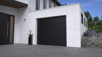Zwarte garagedeur sectionaaldeur RAL9005 Diverse maten, Ophalen of Verzenden, Nieuw, Metaal, Garagedeur